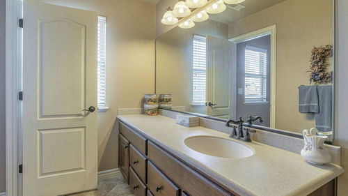 Interior of bathroom at home