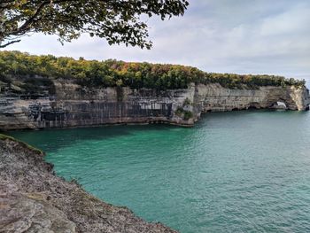 Scenic view of sea against sky