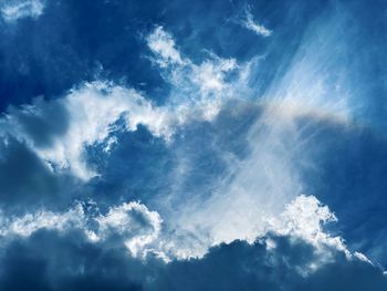 Low angle view of clouds in sky
