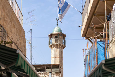 Low angle view of buildings against sky