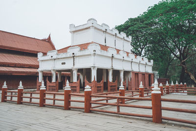 Exterior of building against clear sky