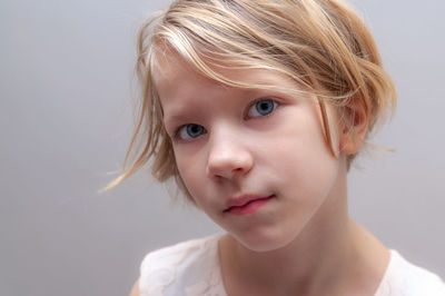 Close-up portrait of girl