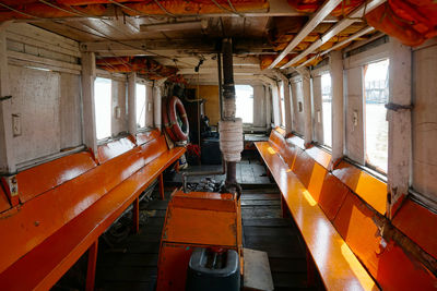 Interior of abandoned factory