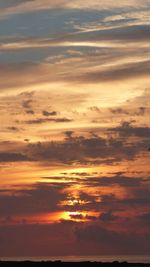 Scenic view of sky at sunset