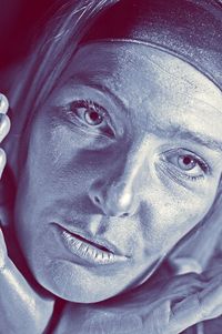 Close-up portrait of young woman