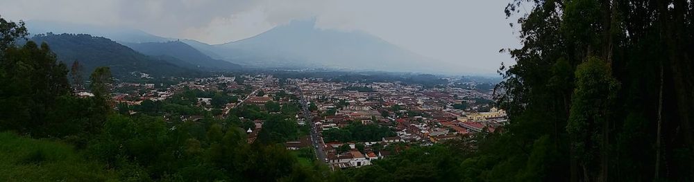 High angle view of cityscape