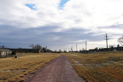 Road against sky