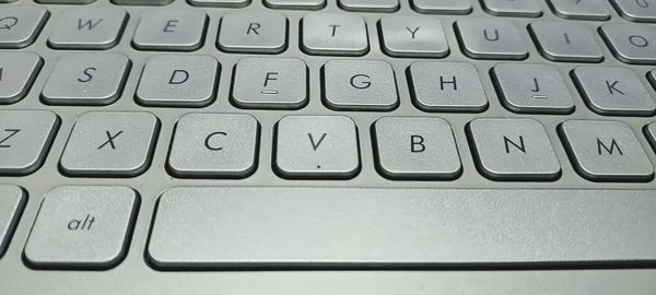 Full frame shot of computer keyboard