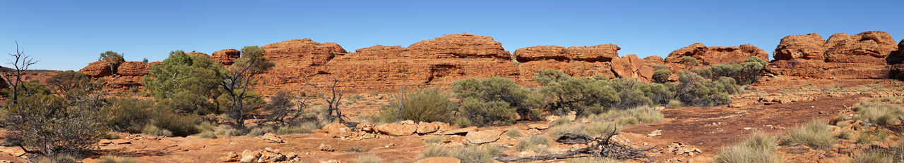 Landscape of the kings canyon, outback of australia