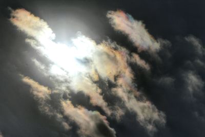 Low angle view of clouds in sky