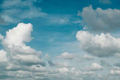 Low angle view of clouds in sky