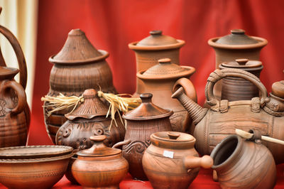 Close-up of objects for sale in market