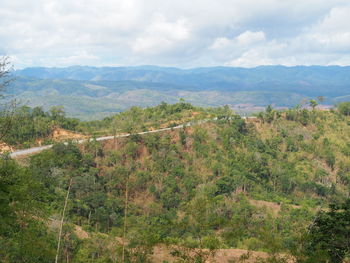Scenic view of landscape against sky