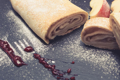 Close-up of bread on table