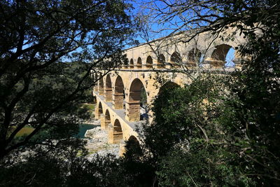 Low angle view of arch bridge