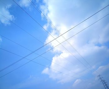 Full frame shot of spider web against sky