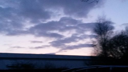 View of cloudy sky at sunset