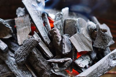 Close-up of firewood