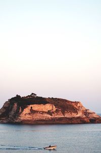 Boats in sea