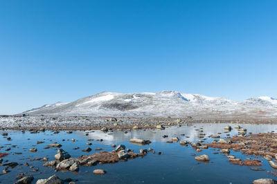 Norwegian mountain pass valdresflya