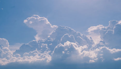 Low angle view of clouds in sky