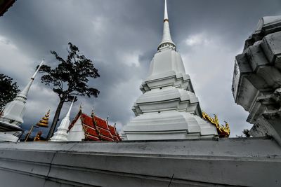 Low angle view of traditional building against sky