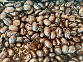 Full frame shot of coffee beans