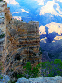 Scenic view of rocky mountains