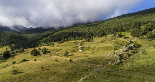 Scenic view of landscape against sky