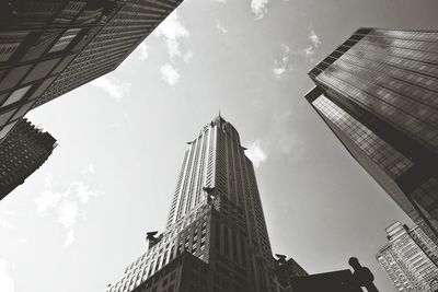 Low angle view of buildings against sky