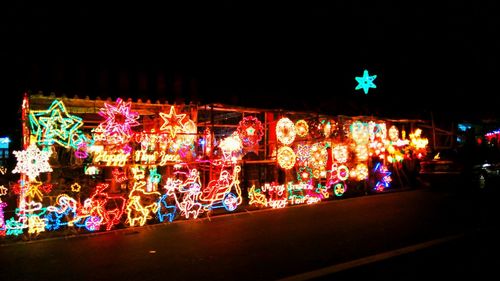 Light painting at night