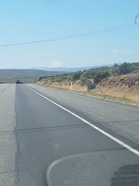 Road passing through landscape