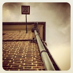 Low angle view of built structure against sky