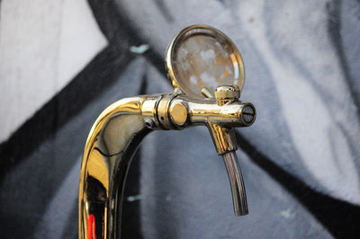 Close-up of faucet