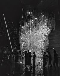 Group of people at night