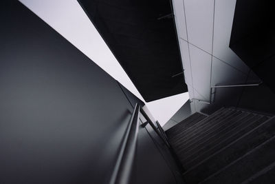 Directly above shot of steps in building