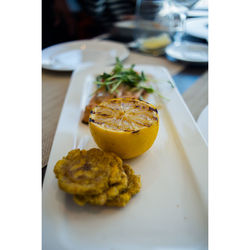 Close-up of food in plate