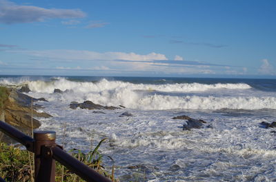 Scenic view of sea against sky