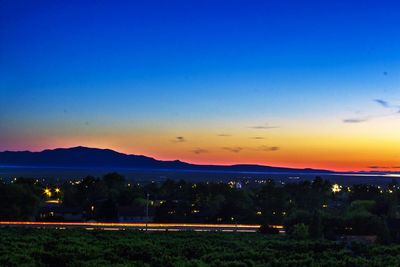 Cityscape at sunset