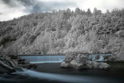 Scenic view of river against sky