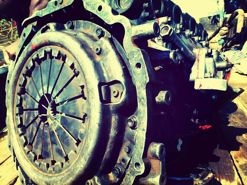 wheel, transportation, mode of transport, land vehicle, metal, old, bicycle, machine part, stationary, close-up, machinery, old-fashioned, part of, abandoned, tire, day, no people, outdoors, rusty, motorcycle