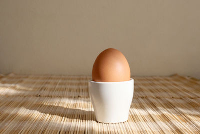 Close-up of breakfast on table