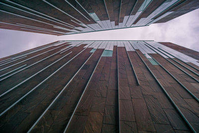 Low angle view of modern building against sky