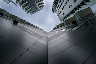 Low angle view of buildings against sky