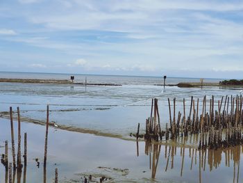 Scenic view of sea against sky