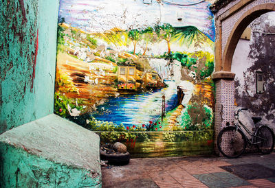 Interior of abandoned building
