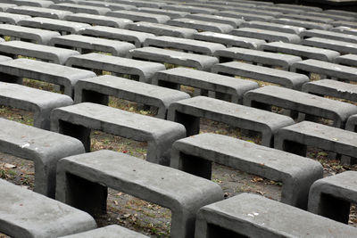 Full frame shot of empty seats