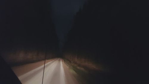 Road at night