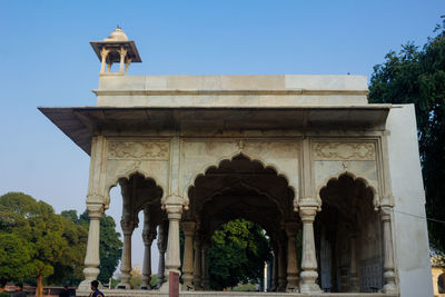 Low angle view of historical building against sky