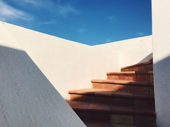 Staircase against sky